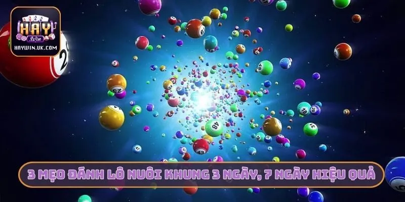 3 mẹo đánh lô nuôi khung 3 ngày, 7 ngày hiệu quả