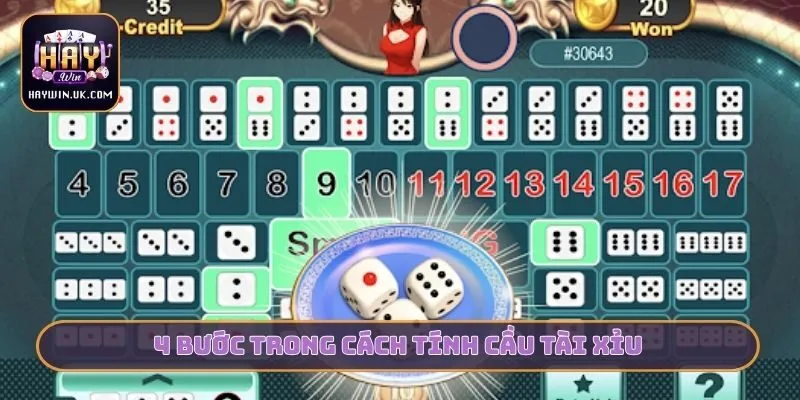 4 bước trong cách tính cầu tài xỉu
