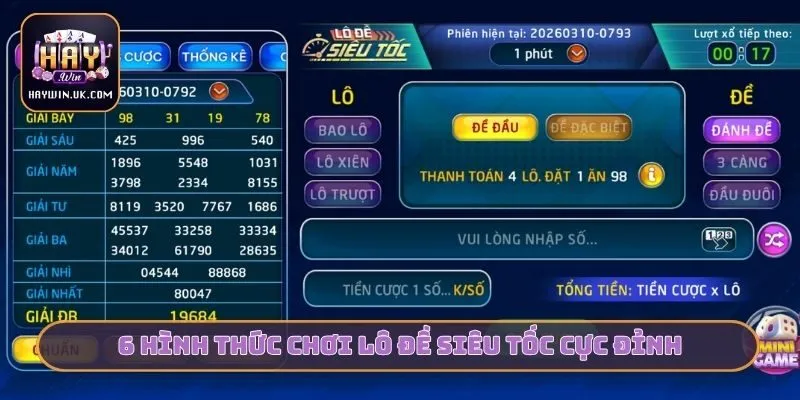 6 hình thức chơi lô đề siêu tốc cực đỉnh