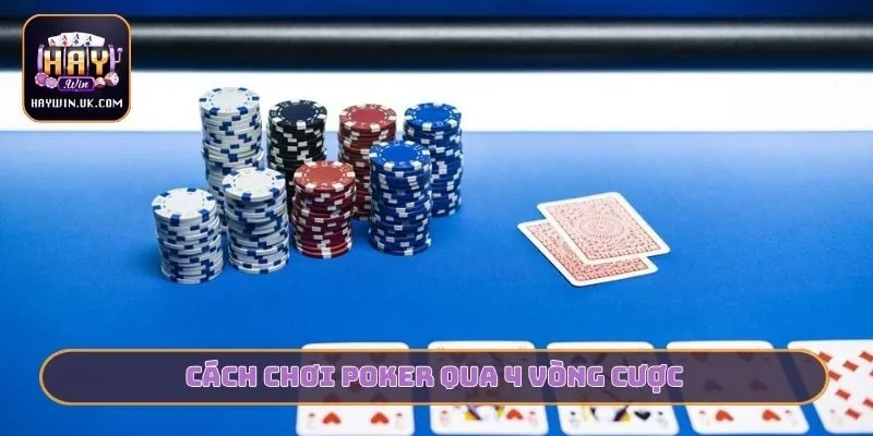 Cách chơi Poker qua 4 vòng cược