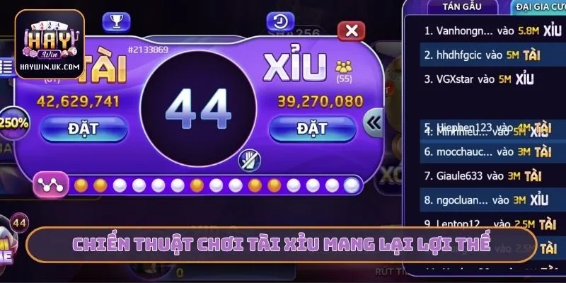 Chiến thuật chơi tài xỉu mang lại lợi thế