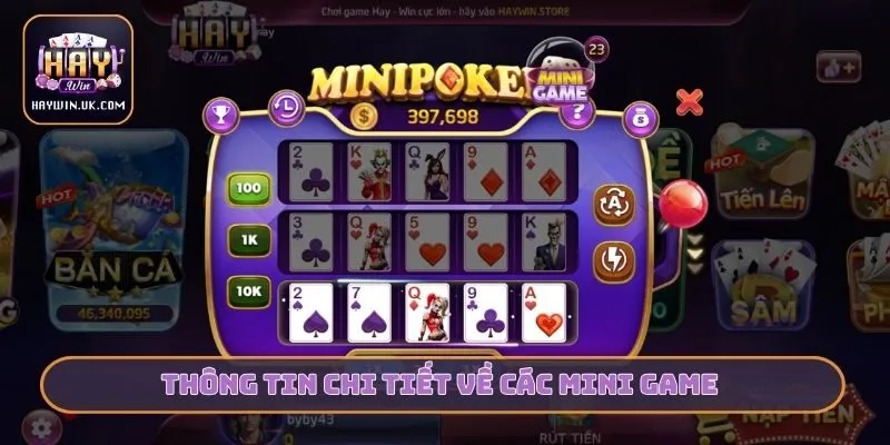 Thông tin chi tiết về các Mini game